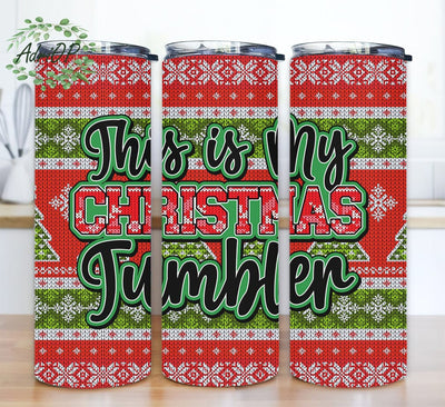 This Is My Christmas 20oz Skinny Tumbler Png, Christmas Tree Tumbler, Xmas Tumbler Png, Christmas Sublimation, Christmas Red Tumbler Sublimation AdriOP 