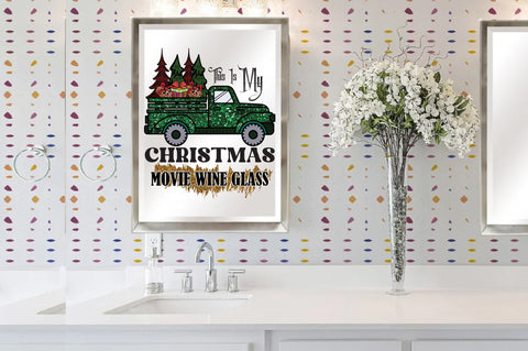 This Is My Christmas Movie Wine Glass Sublimation Sublimation Jagonath Roy 