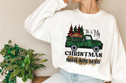 This Is My Christmas Movie Wine Glass Sublimation Sublimation Jagonath Roy 