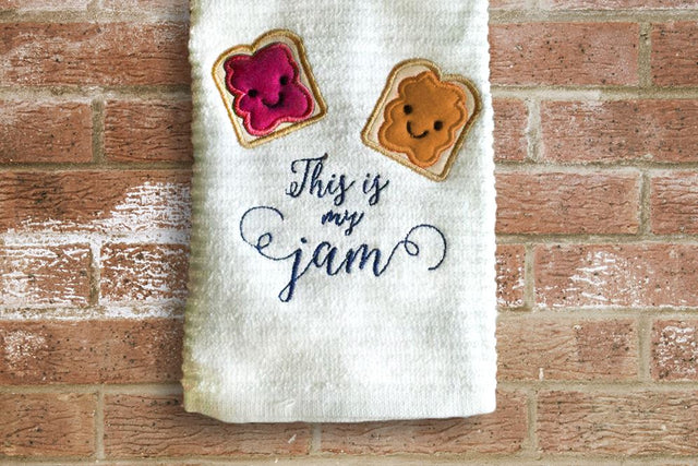 This is My Jam Applique Embroidery Embroidery/Applique Designed by Geeks 