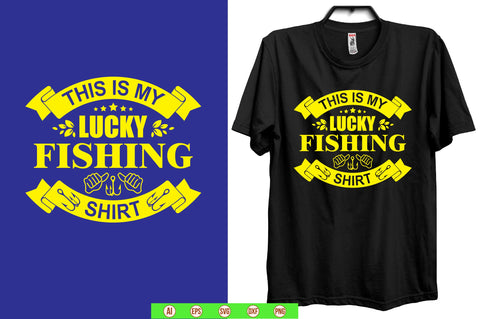 this is my lucky fishing shirt svg - So Fontsy
