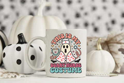This is My Scary Nurse Costume PNG Sublimation Sublimation CraftLabSVG 