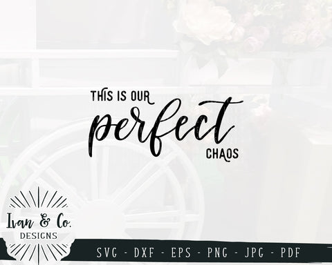 This Is Our Perfect Chaos SVG Files | Family SVG | Home SVG | Farmhouse SVG (861401848) SVG Ivan & Co. Designs 