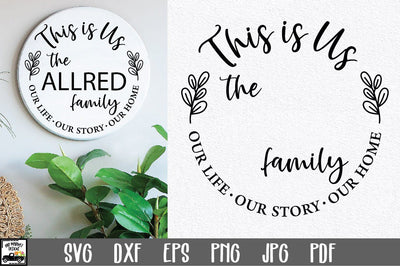 This is Us SVG File | Family Name Monogram SVG SVG Old Market 