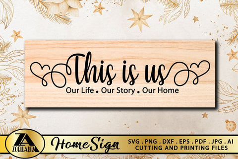 This is Us SVG Home Sign SVG Farmhouse Sign SVG Cut File SVG zoellartz 