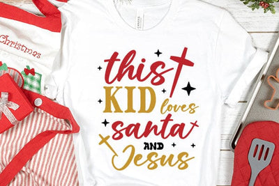 this kid loves santa and jesus SVG Angelina750 