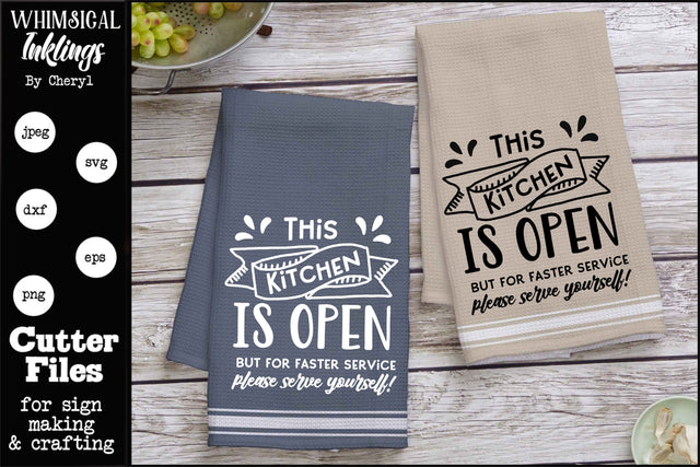 This Kitchen Is Open SVG SVG Whimsical Inklings 