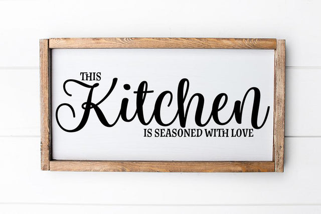 This Kitchen Is Seasoned With Love | Farmhouse Cut File SVG So Fontsy Design Shop 