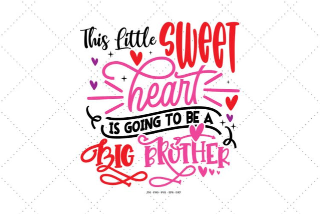 This Littlle Heart, Big Brother Gift SVG SVG Digital Designer 