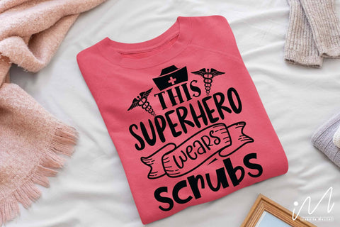 this superhero wears scrubs svg SVG Isabella Machell 