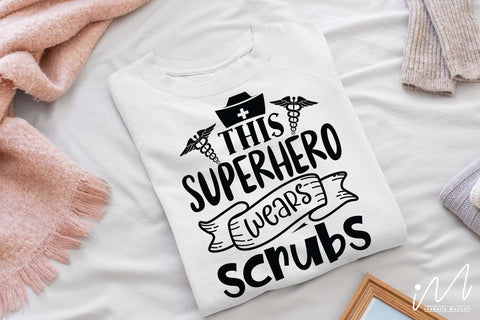this superhero wears scrubs svg SVG Isabella Machell 