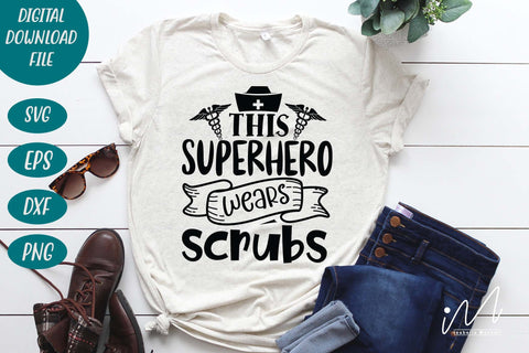 this superhero wears scrubs svg SVG Isabella Machell 