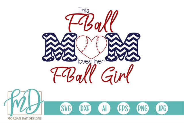 This T Ball Mom Loves Her T Ball Girl SVG Morgan Day Designs 