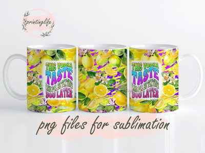 This Vodka Tastes Like I'll Be Texting You Later Mug Sublimation Design Digital Download PNG Sublimation PrintingLife 