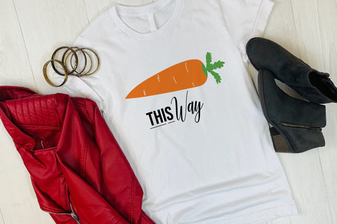 This Way Sign SVG, Carrot SVG, Carrot Sign SVG SVG SmmrDesign 
