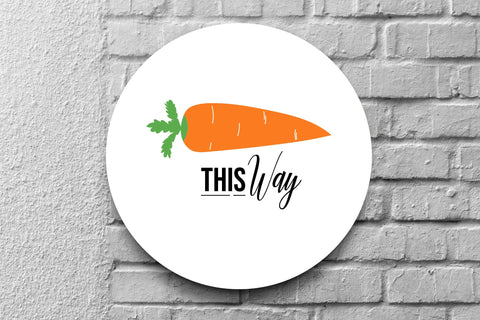 This Way Sign SVG, Carrot SVG, Carrot Sign SVG SVG SmmrDesign 