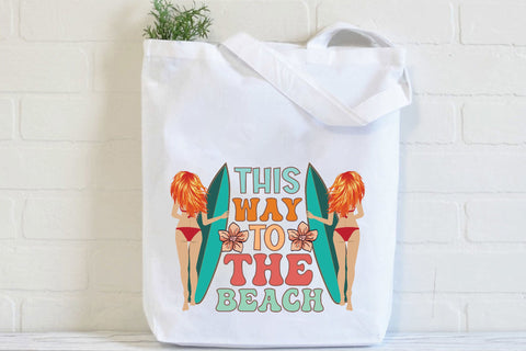 This Way to the Beach Sublimation Sublimation Rupkotha 