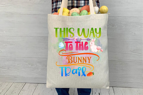 This Way To The Bunny PNG I Easter Sublimation I Easter PNG Sublimation Happy Printables Club 