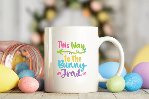 This Way to the Bunny Trail SVG Cut File SVG Old Market 