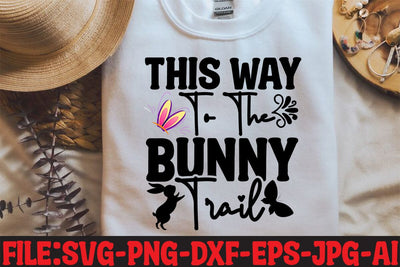 This Way To The Bunny Trail SVG MStudio 