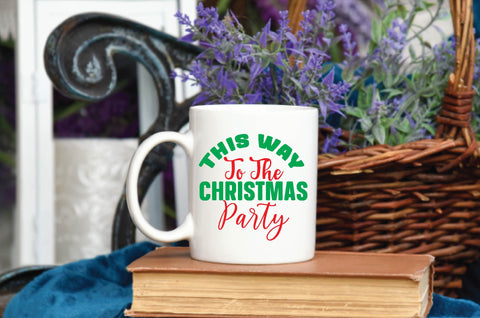 this way to the christmas party SVG farhad farhad 