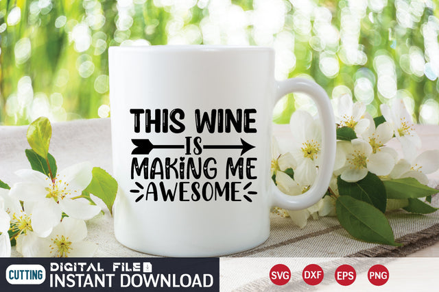 This wine is making me awesome SVG md faruk hossain 