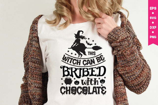 this witch can be bribed with chocolate SVG md faruk hossain 