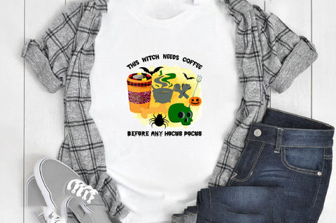 This Witch Needs Coffee Before Any Hocus Pocus Sublimation SVGArt 