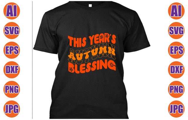 This Year's Autumn Blessing Retro SVG SVG Syaman 
