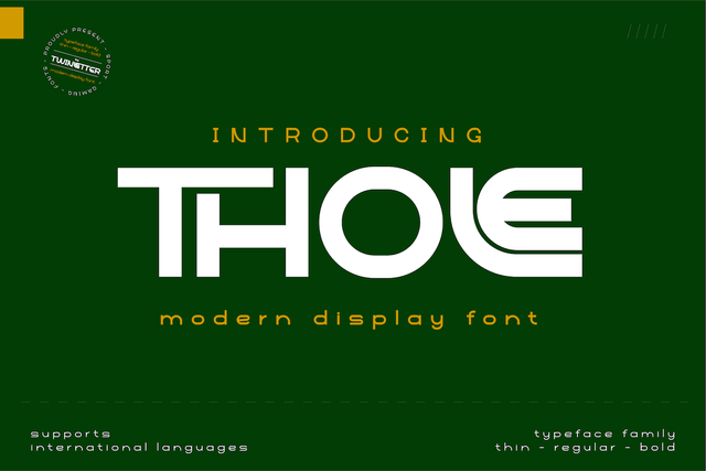 Thole Font twinletter 