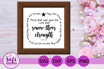 Those Who Wait Bible Verse SVG SVG Safi Design 
