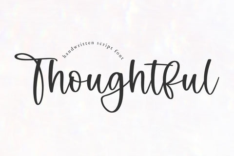 Thoughtful - Modern Script Font Font KA Designs 