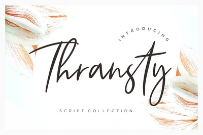 Thransty Handwritten Script Font Creatype Studio 