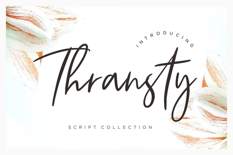 Thransty Handwritten Script Font Creatype Studio 