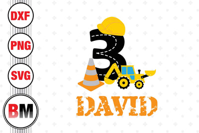 Three Birthday Construction SVG, PNG, DXF Files SVG BMDesign 