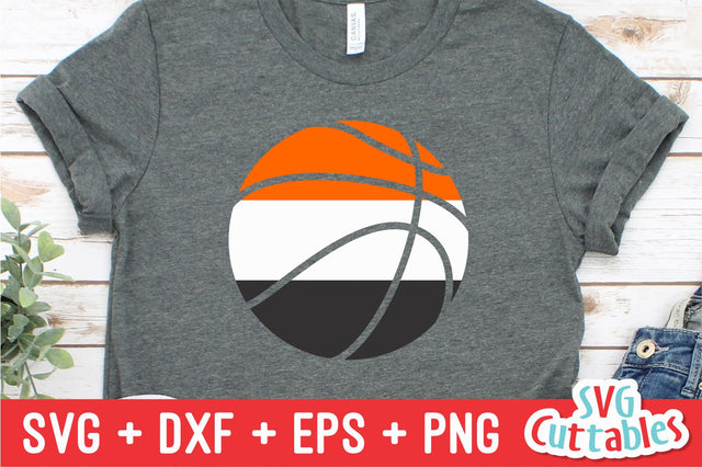 Three Color Basketball SVG Svg Cuttables 