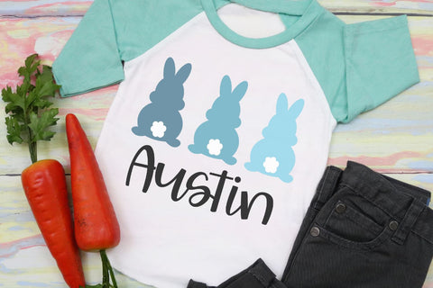 Three Easter Bunnies SVG Morgan Day Designs 