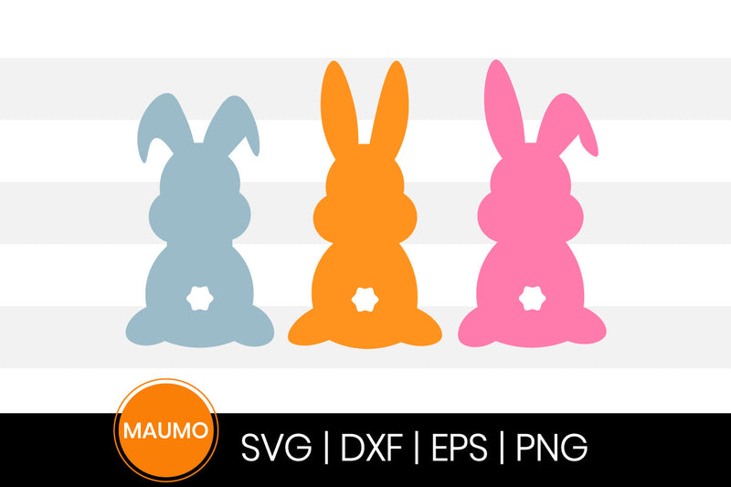 Three easter bunny set SVG Maumo Designs 