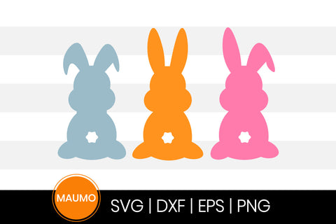 Three easter bunny set SVG Maumo Designs 