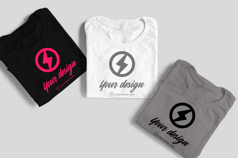 Three Folded Tees Craft PNG Mockup Mock Up Photo Risa Rocks It 