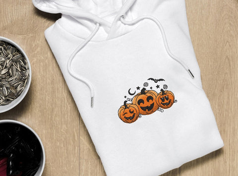 Three funny halloween pumpkins embroidery design, Autumn embroidery, 3 sizes, instant download. Embroidery/Applique DESIGNS ArtEMByNatalia 