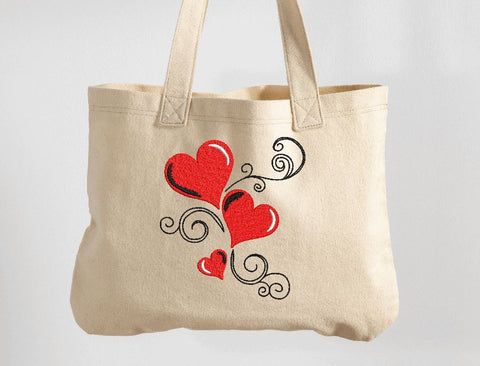 Three Hearts Machine Embroidery Design Embroidery/Applique DESIGNS Canada Embroidery 