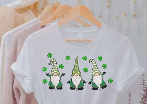 Three Irish Gnomes with Shamrocks Machine Embroidery Design Embroidery/Applique DESIGNS Canada Embroidery 