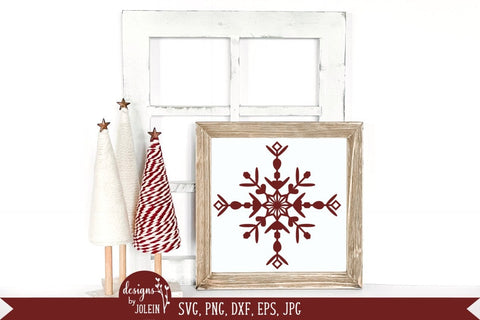 Three snowflakes SVG Designs by Jolein 