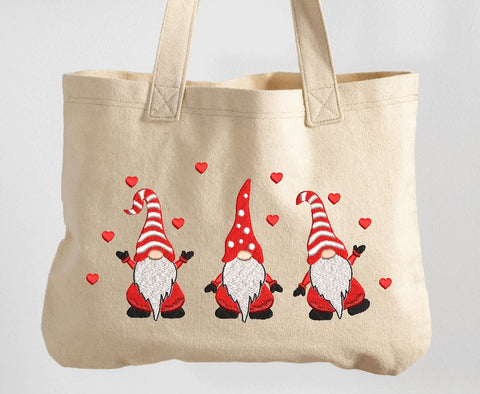 Three Valentine Gnomes Machine Embroidery Design Embroidery/Applique DESIGNS Canada Embroidery 