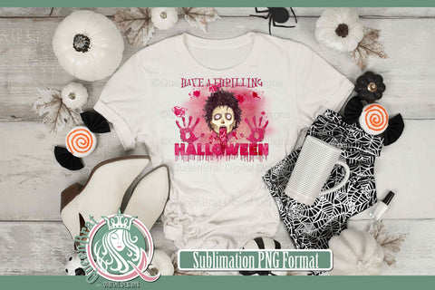 Thrilling Halloween Sublimation Sublimation QueenBrat Digital Designs 