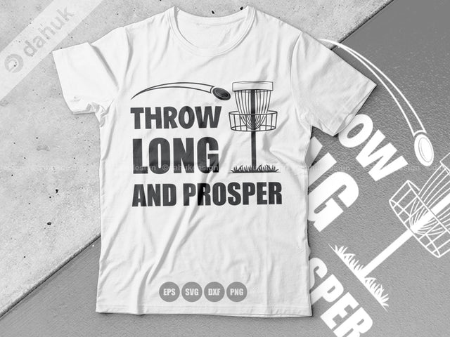 Throw Long And Prosper SVG, Disc Golf SVG, Disc Golf Buddy, Disc Golf Cricut, Cut file, for silhouette, Design space, vinyl cut files SVG dahukdesign 