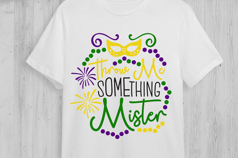 Throw Me Something Mister| Mardi Gras SVG Cutting Files. SVG CosmosFineArt 
