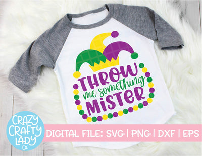 Throw Me Something Mister SVG Crazy Crafty Lady Co. 