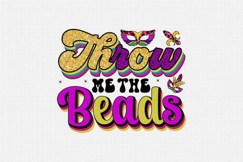 Throw Me the Beads Sublimation SVGArt 